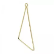 Pendant triangle 58 mm fine Gold plated x1