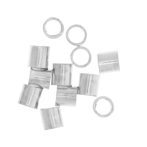 Crushable tubes 2.5x2.5 mm - 925 Sterling Silver x30