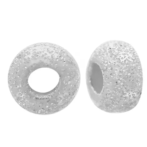 Rondelle beads Heishi diamond 3x2 mm - 925 Sterling Silver x15