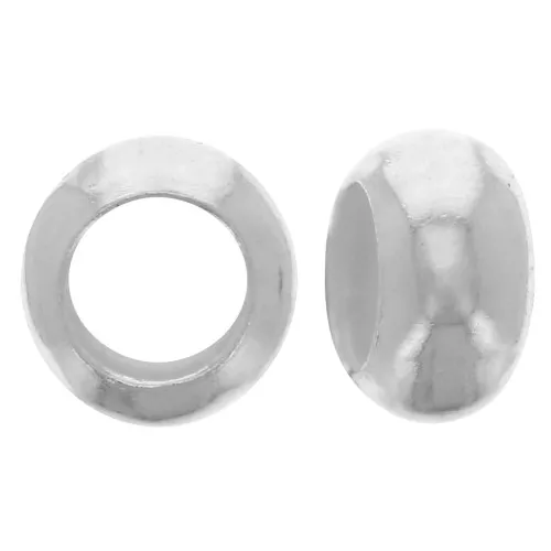 Rondelle beads Heishi half string 4x2 mm - 925 Sterling Silver x25