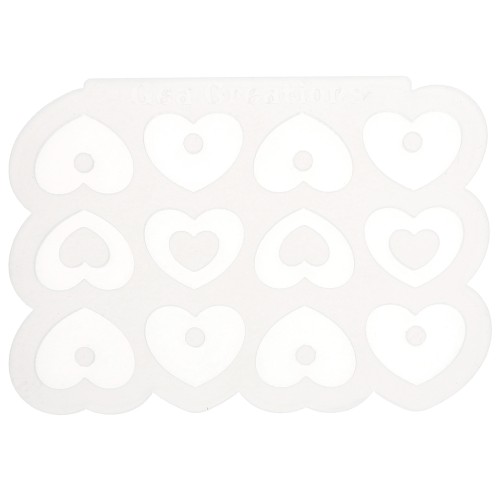 Géa Creations silicone mould for heart pendants 15x20.5 mm x1