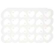 Géa Creations silicone mould for heart charms 15x18 mm x1