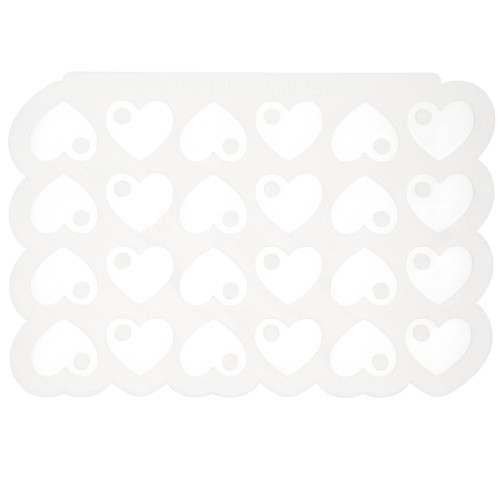 Géa Creations silicone mould for heart charms 15x18 mm x1