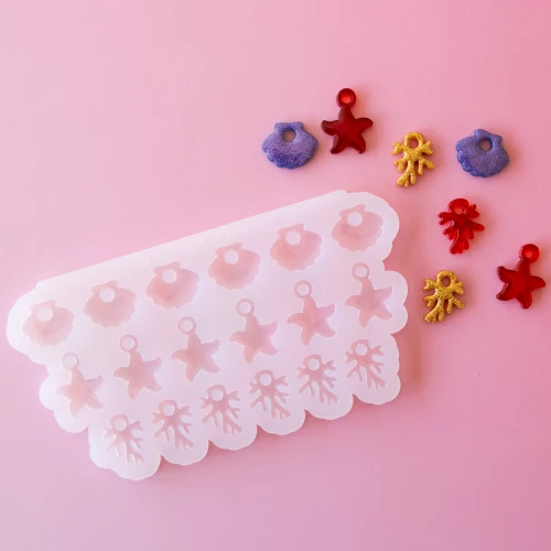 Géa Creations silicone mold for marine-themed pendants x1