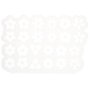 Géa Creations silicone mold for 2 x1 flower mix pendants|raw }}