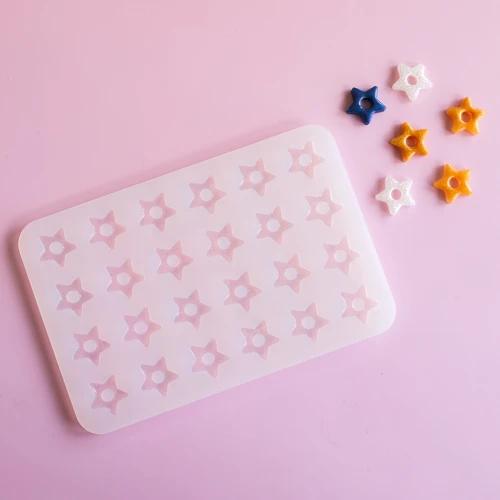 Géa Creations silicone mould for 16 mm star pendants x1