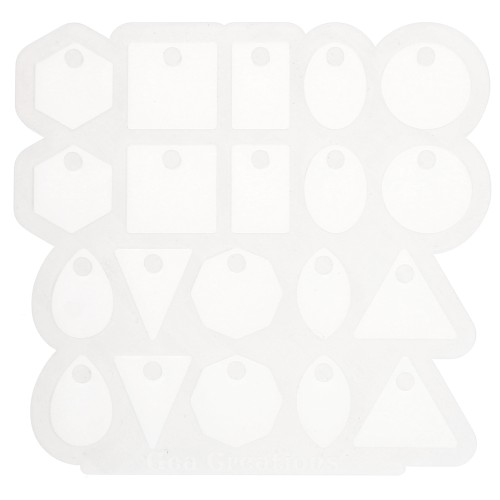 Gea Creations silicone mold for geometric pendants x1