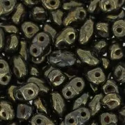 MiniDuo 2x4 mm Jet Purple Bronze Senegal x10g