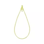 Drop earring holders one hoop 60x29 mm gold x2