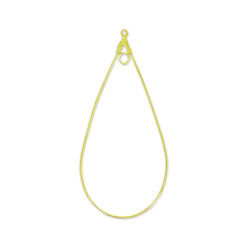 Drop earring holders one hoop 60x29 mm gold x2