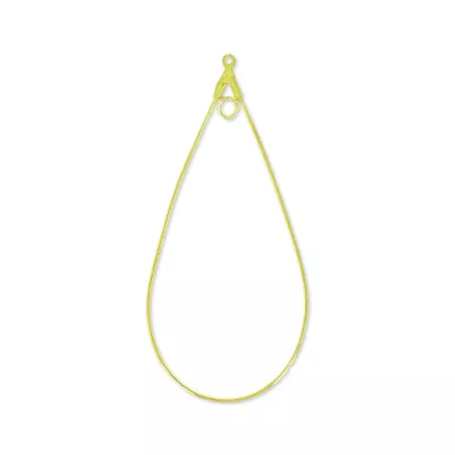 Drop earring holders one hoop 60x29 mm gold x2