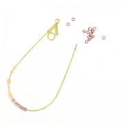 Drop earring holders one hoop 60x29 mm gold x2