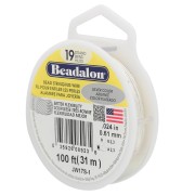 Wire Wired 19 strands 0.61 mm - Beadalon - Silver x31m|raw }}