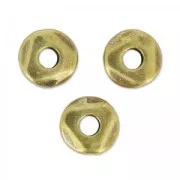 Irregular beads nuggets 5 mm bronze x10