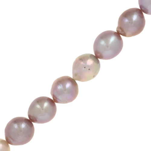 Irregular baroque freshwater pearls 11x9 mm - Grade AA - Multicolor x39cm