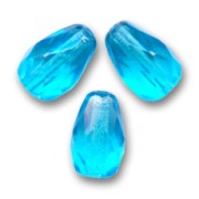 Faceted pears 10x7 mm Aquamarine x20|raw }}