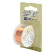 Artistic Wire Copper Wire 0.41 mm - Natural, Tarnish-Resistant x13.7 m