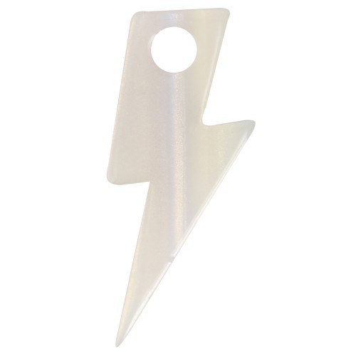 25 mm flash pendant in acetate - White mermaid effect x1