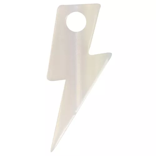 25 mm flash pendant in acetate - White mermaid effect x1