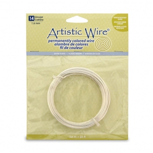 Artistic Copper Wire 1.6 mm - Silver anti-tarnish x7.6m