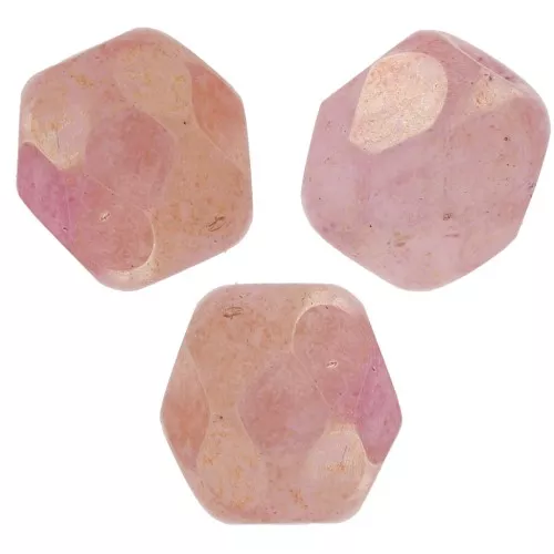 Facets 4 mm Chalk White Red Luster x50