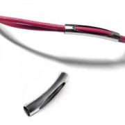 Openwork tube 28x5 mm gold tone x1