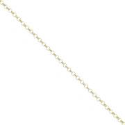 Round links chain 1.3mm Gold filled x 50cm|raw }}