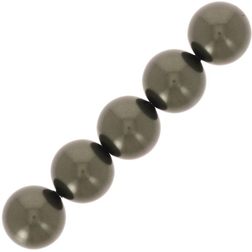 Pearl beads PureCrystal 5810 10 mm - Crystal Dark Green x5