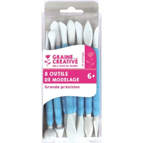 Set of 8 modelling tools great precision - 16 tips x1