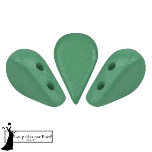 5x8mm Glass beads Amos® by Puca® - Vogue Green Garden Mat x10g