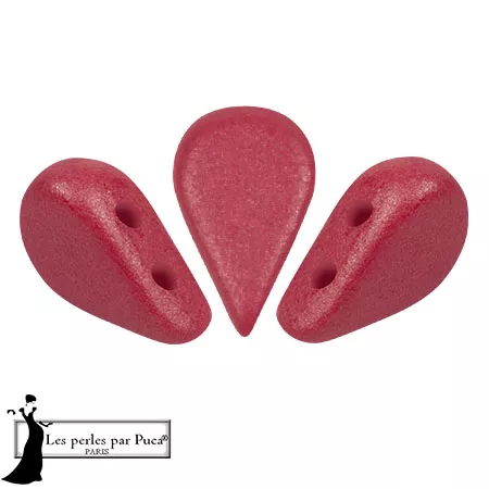 5x8mm Glass beads Amos® by Puca® - Vogue Hibiscus Mat x10g