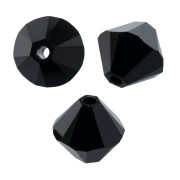 PureCrystal 5328 Crystal Bicones 4mm Jet x50