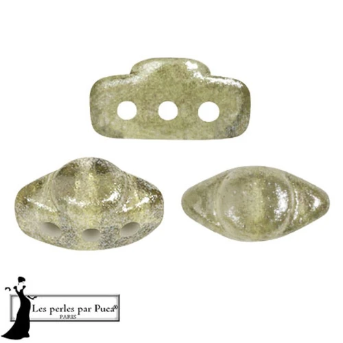 4x8mm Volos® Glass beads by Puca® - Candy Green Tea x10g