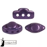 4x8mm Volos® Glass beads by Puca® - Ultra Violet Metallic Mat x10g
