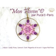 4x8mm Volos® Glass beads by Puca® - Ultra Violet Metallic Mat x10g