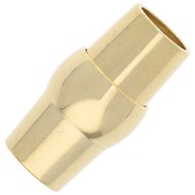 Magnetic clasp for 5 mm cord bracelet - 925 Sterling Silver Fine gold plated x1|raw }}