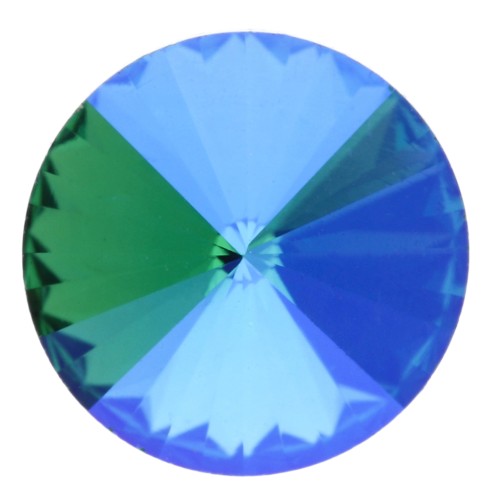 Aurora A1122 Rivoli Cabochon, 10 mm - Aquamarine Shimmer x1