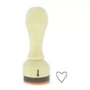 Mini stamp Paper Poetry 45mm heart x1