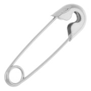 28 mm Jewellery safety pin - 925 Sterling Silver x1