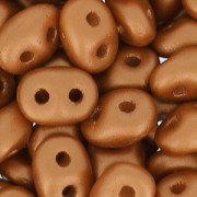 SuperDuo 2.5x5mm Satin Metallic Brick x10g|raw }}