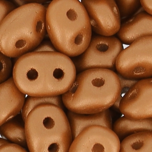 SuperDuo 2.5x5mm Satin Metallic Brick x10g