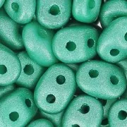 SuperDuo 2.5x5mm Satin Metallic Teal x10g