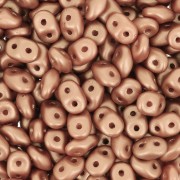 SuperDuo 2.5x5mm Satin Metallic Peach x10g|raw }}