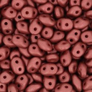 SuperDuo 2.5x5mm Satin Metallic Sangria x10g|raw }}