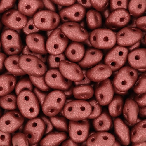 SuperDuo 2.5x5mm Satin Metallic Sangria x10g