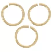 Open rings 6x0.7 mm - Gold-plated 3 microns x4