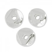 Irregular beads nuggets 6 mm Antique Silver Plating x5