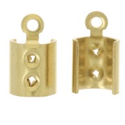 Round lace pliers 4 mm Gold x6