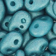 SuperDuo 2.5x5mm Satin Metallic Arctic Blue x10g