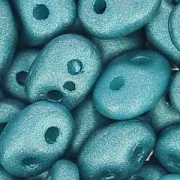 SuperDuo 2.5x5mm Satin Metallic Arctic Blue x10g